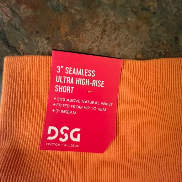 DSG Womens XL Cotton Seamless Shortie Light Orange - Picture 7 of 8